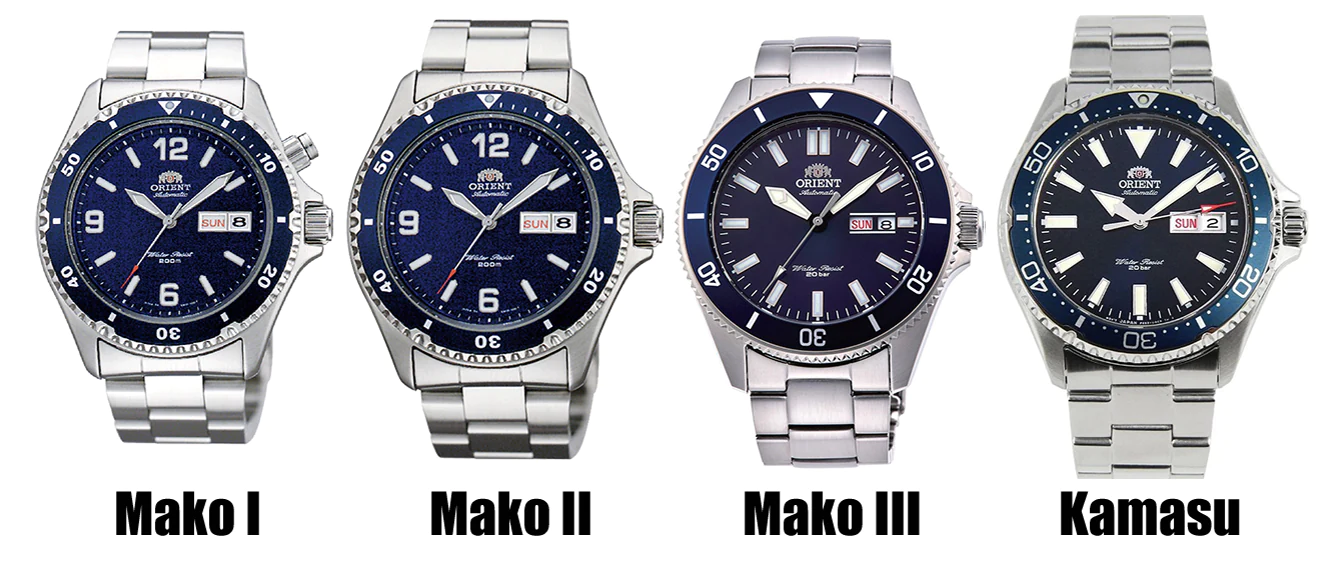 Orient Mako I, Mako II, Mako III, Kamasu